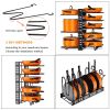 Upgraded 8 Tier Pot and Pan Organizer Rack with Lid Holder Kitchen Cabinet Cookware Organizer and Storage Stand Adjustable Heavy Duty Pan Rack for Cou