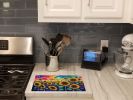 NEW Sunflowers in Color Glass Cutting Board Decorative Tempered Glass Kitchen Cutting and Serving Board Large Size Chopping Board